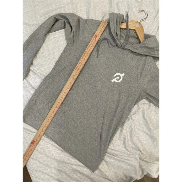Outdoor Voices S Peloton Cloudknit Hoodie Pullover Sweatshirt Top Gray Heather - Picture 8 of 9
